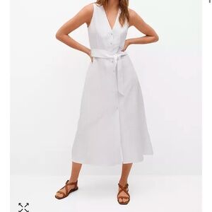 Mango sleeveless linen/cotton dress
